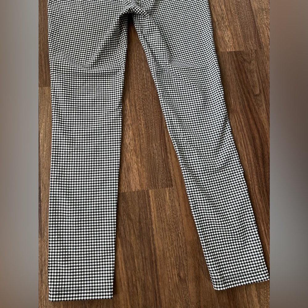 TOMMY HILFIGER Gingham Pants Black Skinny Office Teacher Preppy Old Money Size 6 - Picture 8 of 12